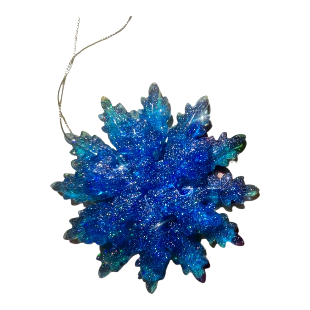 Handmade Resin Christmas Snowflake Ornament
